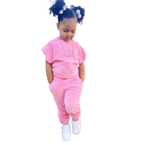 Ensembles 2 pièces unis pour tout-petits, personnalisés, pour l'extérieur, vente en gros, vêtements vierges pour bébés, ensembles de vêtements pour enfants - Product Image 2