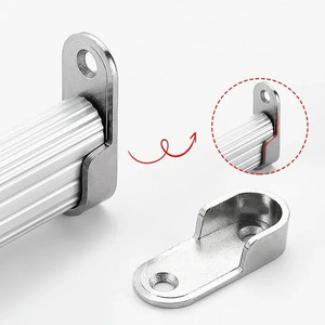 Soporte de fijación para barra de ropa, ranura para riel de armario, utilizado para armarios, accesorios de ferretería - Product Image 3