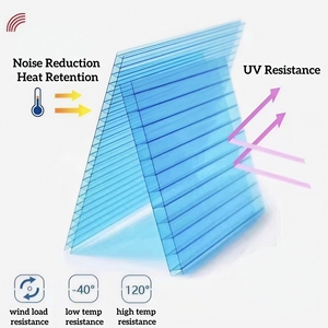 Panneaux de polycarbonate pour serre Feuille de toit <span class=keywords><strong>transparente</strong></span> <span class=keywords><strong>en</strong></span> plastique ondulé <span class=keywords><strong>en</strong></span> polycarbonate pour toit Workhouse Daylight - Product Image 2