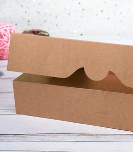 Boîte à pâtisserie, grande boîte à donuts bruns, boîtes à muffins avec fenêtre en PVC, boîte en papier auto-ouvrante, conteneur à emporter en carton naturel - Product Image 4