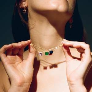 Collane con Ciondolo in Argento 925 per Donna, Gioielli con Zirconi, Pietre Portafortuna Zaffiro, Rubino, Smeraldo - Product Image 6