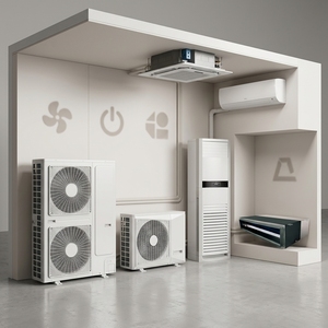 ชุดเครื่องปรับอากาศกลางแจ้งแบบ VRF 56 แรงม้า 380 โวลต์ เครื่องปรับอากาศแบบแยกส่วนไร้ท่อ ระบบ VRF แบบแพ็คเกจ BTU - Product Image 3