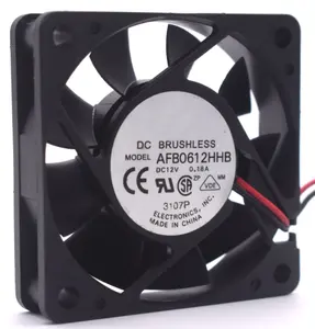 AFB0612HHB 6015 12V 0.18a 6CM 17.3CFM 35dBA 4500RPM 3-alambre taza radiador doble Bola de ventilador de refrigeración