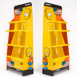 מעמד תצוגה מנייר לקניון, לחנות או לסופרמרקט, עשוי קרטון, לתצוגת חטיפים, ממתקים ומוצרי מזון. - Product Image 4