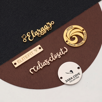 Étiquettes de logo personnalisées en métal pour sacs à main, vêtements, chaussures – Plaques nominatives de marque personnalisées, breloques logo or et argent