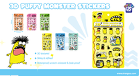 Autocollants 3D en cristal Strange US Monster, PVC imperméable avec dôme en époxy, vernis UV, 11,2x20 cm |   Recruter des Agents Exclusifs Mondiaux