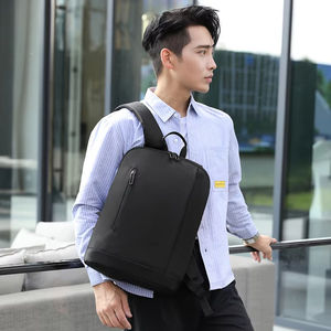 Custom Logo Anti-Theft Waterproof Oxford Business Laptop <b>Backpack</b> with USB Geometric Zipper 20-39L Capacity for Men - Product Image 6