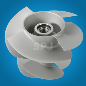 8-Blade Stainless Steel Jet Boat Twin Impeller for BRP GTI 130/GTX 170/Wake 170 Marine <strong>Flyboarding</strong> Impellers 155.5mm - Product Image 5