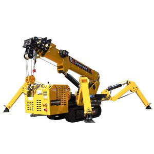 Telescopic Boom <span class=keywords><strong>Crawler</strong></span> <span class=keywords><strong>Crane</strong></span> 3ton DIESEL mọi địa hình Spider <span class=keywords><strong>Crane</strong></span> mạnh mẽ cao su theo dõi tối đa nâng 10m Spider <span class=keywords><strong>Crane</strong></span> - Product Image 1