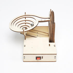 Scienza fisica fai da te piccolo esperimento elettrico swing marbles track race plance in marmo strada bambini <span class=keywords><strong>educazione</strong></span> a vapore - Product Image 1