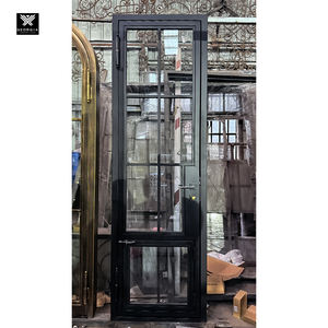 Portes en acier et verre extérieures avec <span class=keywords><strong>porte</strong></span> pour chien pour maisons, design fin, style Crittall, portes <span class=keywords><strong>patio</strong></span> avec petite <span class=keywords><strong>porte</strong></span> pour animaux de compagnie, Géorgie - Product Image 2