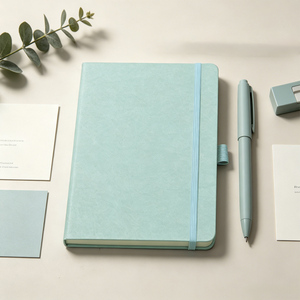 Cuaderno de Cuero PU con Banda Elástica Color Macaron, Diario Personalizado con Tapa Dura, Regalo para Oficina, Escuela, Agenda, Bloc de Notas - Product Image 4