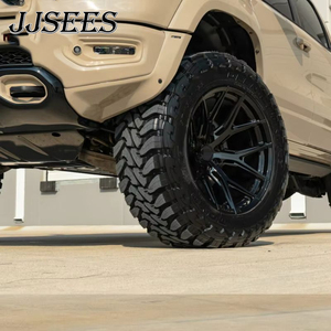 JJSEES - Llantas Todoterreno <span class=keywords><strong>de</strong></span> 20 21 22 23 24 26 Pulgadas 6x139.7 8x180, Color Negro Brillante, Cóncavas, para SUV 4X4, Monobloque, Forjadas en Aleación, para GMC - Product Image 1