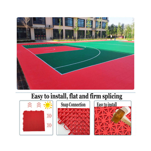 Piso suspendido multiusos para piso deportivo entrelazado al aire libre Patio trasero Suelo de cancha de baloncesto estándar - Product Image 3