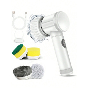 Cepillo <span class=keywords><strong>de</strong></span> Limpieza Eléctrico Recargable por USB <span class=keywords><strong>de</strong></span> 1.ª Generación <span class=keywords><strong>Shein</strong></span>, Multifuncional para Cocina/<span class=keywords><strong>Baño</strong></span>, Limpiador y Pulidor <span class=keywords><strong>de</strong></span> Zapatos - Product Image 6