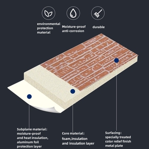 لوحة حائط شطيرة فوم EPS عازلة 30 <span class=keywords><strong>XPS</strong></span> لوحة شطيرة سهلة التركيب - Product Image 3