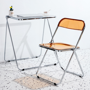 Sedia pieghevole pieghevole acrilico di lusso nordico moderno ala Lounge mobili per la casa in metallo <span class=keywords><strong>soggiorno</strong></span> <span class=keywords><strong>sedie</strong></span> accento per <span class=keywords><strong>soggiorno</strong></span> - Product Image 3