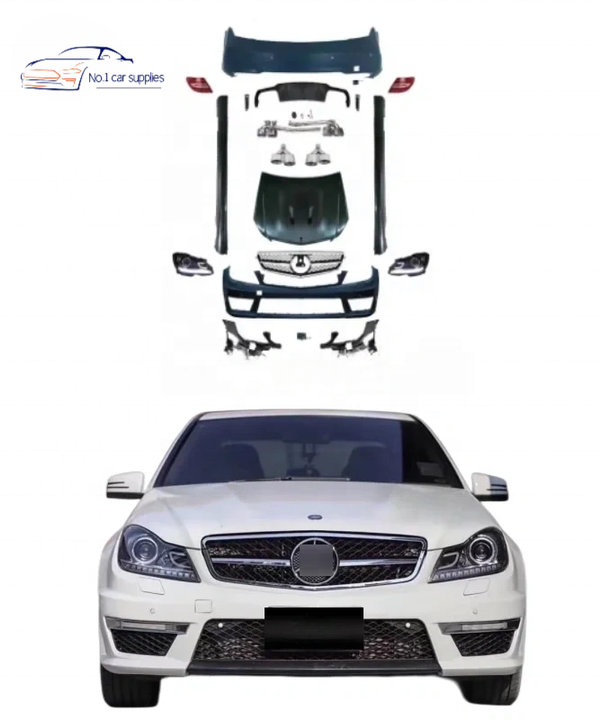 High Quality Body Kit For Mercedes Benz W204 C-class upgrade C63 AMG ...