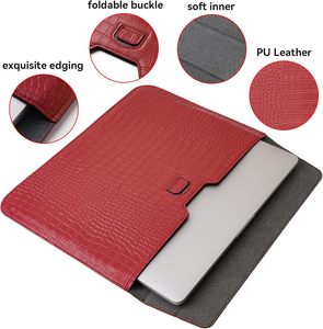 Housse pour ordinateur portable en cuir PU crocodile universelle 13 14 pouces avec logo personnalisé pour <span class=keywords><strong>Macbook</strong></span> <span class=keywords><strong>Air</strong></span> 13 pouces <span class=keywords><strong>Pro</strong></span> 14 pouces M4 M3 <span class=keywords><strong>M2</strong></span> pour femmes - Product Image 4