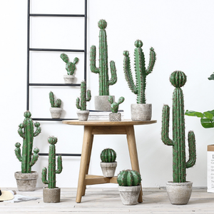 Decoración de mesa para el hogar y la Oficina, Mini bonsái Artificial verde, maceta pequeña, plantas de Cactus suculentas falsas - Product Image 2