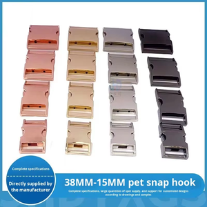 Fibbia <span class=keywords><strong>per</strong></span> Guinzaglio e Collare <span class=keywords><strong>per</strong></span> Cani in Lega Dorata Chiaro 38-16MM, Resistente, con Anello a Occhio, <span class=keywords><strong>per</strong></span> Cinghie e Fettucce - Ingrosso dal Produttore - Product Image 2