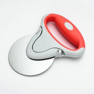Kitchen Accessories Round Blade <b>Tools</b> Dough Pie <b>Cookie</b> Rolling Stainless Steel Slicer Rocker Wheel Pizza Cutter - Product Image 1