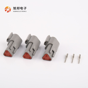 Deutsch DT loạt DT04-3P 3-pin nam phích cắm thiết bị đầu cuối kích cỡ khác nhau Brass địa chỉ liên lạc pagf nhà ở tiêm đúc ô tô - Product Image 1