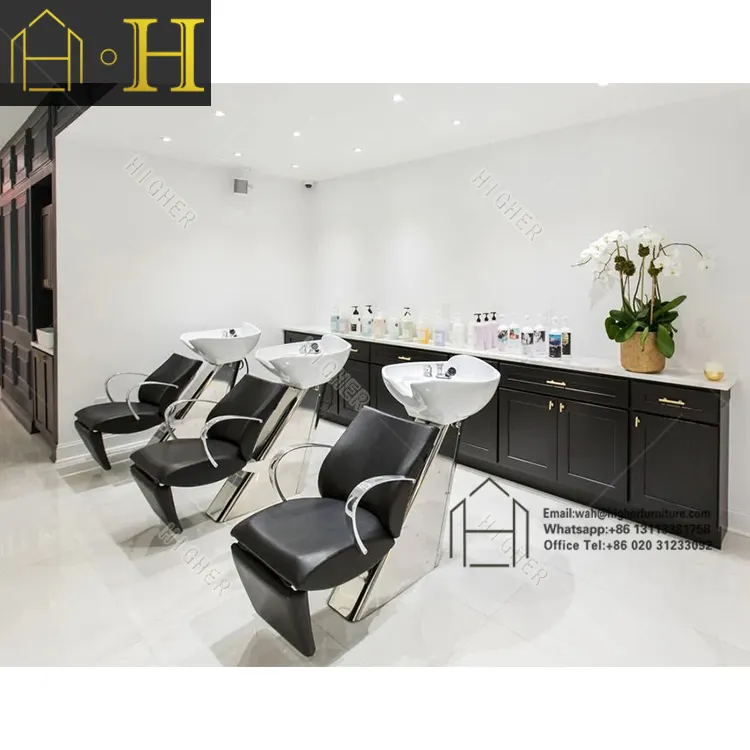 Design moderno beauty nail salon store decorazione d'interni/idea di design per negozi al dettaglio con stazione per parrucchieri
