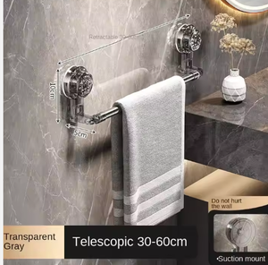 Mới nhất thiết kế kim loại treo tường <span class=keywords><strong>Rack</strong></span> khăn với có thể tháo rời hút ly và có thể thu vào khăn lưu trữ giá - Product Image 5