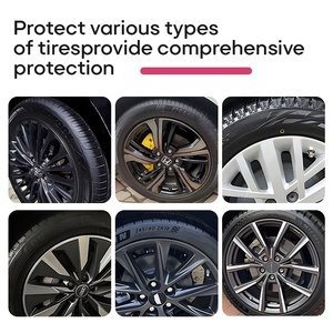 NIKELIANG Spray brillant pour pneus à effet mouillé Restaurateur de caoutchouc à longue durée de vie Revêtement protecteur de longue durée <span class=keywords><strong>Solution</strong></span> de soin automobile - Product Image 6