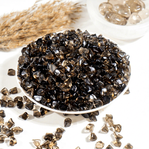 Nouveaux Graviers de Pierres Semi-Précieuses en Cristal de Quartz Fumé Poli de Qualité Supérieure, Écologiques, pour la Guérison et le Feng Shui - Product Image 1