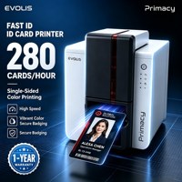 Impresora de Tarjetas de Identificación Evolis Primacy2 por Sublimación de Tinta, YMCKO, Impresión a una o dos Caras, PVC CR80, Impresora de Tarjetas de Acceso para Empleados, Estudiantes, Impresora de Tarjetas IC