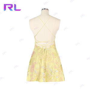 कस्टम ड्रेस पूरी तरह से पंक्तिबद्ध निकी अनुक्रम-लाइन ड्रेस में महिलाओं के लिए मिनी ड्रेस - Product Image 4