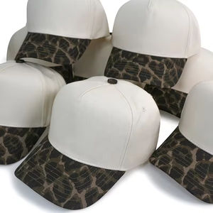 Gorras de Béisbol Lisas de 5 Paneles de Algodón para Deportes al Aire Libre, con Estampado de Guepardo y Leopardo, para Hombre y Mujer, Disponibles al por Mayor - Product Image 3