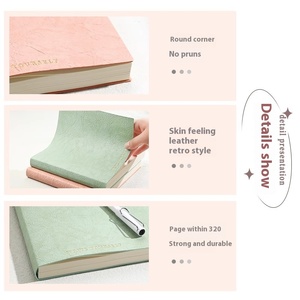 Cuaderno impreso cuadrado A3 de alto atractivo para estudiantes universitarios, libro de mano accesible de lujo, Funda de cuero suave, bonito diseño Simple - Product Image 5