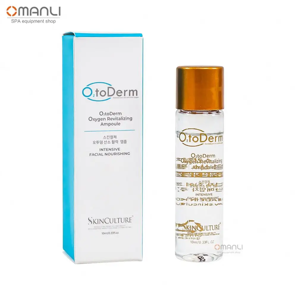 Vendita calda ringiovanimento cura della pelle terapia ossigeno liquido prodotto O2toderm soluzione siero trattamento viso