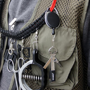 SAMSFX 3 pezzi a molla a sgancio rapido per porta attrezzi mulinello retrattile portachiavi a mosca pesca Zinger cavo riavvolgitore - Product Image 5