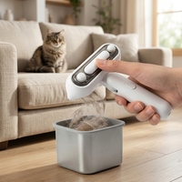Produit tendance Accessoires pour animaux de compagnie Brosse à eau pour toilettage des animaux 180 °   Peigne rotatif anti-puces pour le massage, le bain et le nettoyage des chats et des chiens