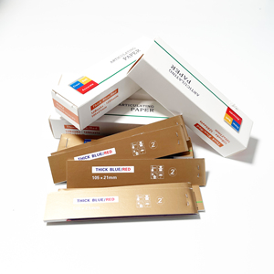 Dental Straight articuling Paper Blue/Red Dental Lab Products dentista orale cura dei denti strumento materiale sbiancante 12 libri/scatola - Product Image 5
