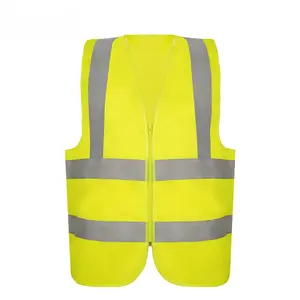 Mens Reflective Vest PVC Mesh Back Reflective Safety Vest Reflective Work Vests