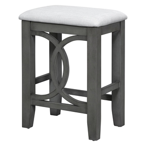 Ensemble de table à manger extensible et pliable <span class=keywords><strong>TOPMAX</strong></span> moderne en 3 parties, hauteur comptoir, avec port USB et tabourets rembourrés - Product Image 5