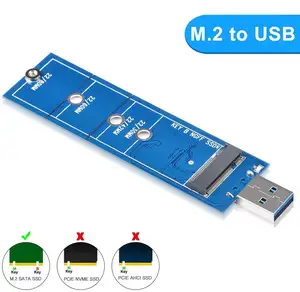 M.2 यूएसबी एडाप्टर के लिए, m.2 SATA SSD के यूएसबी 3.0 रीडर कार्ड के लिए संगत बी एंड बी एम कुंजी NGFF यूएसबी ड्राइव Coverter एडाप्टर 5Gbps समर्थन