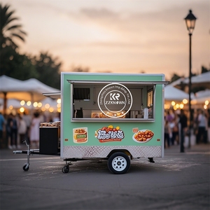 Camion de restauration mobile en fibre de verre pour hot-dogs, glaces, hamburgers, boissons, idéal pour festivals, foires et événements de rue - Product Image 4