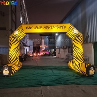Prix de gros arc gonflable coloré bienvenue entrée gonflable LED logo de haute qualité pour la décoration d'événement est vente chaude