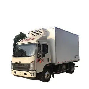 2024 New Wholesale Price Howo 6 Wheels 4x2 Small Refrigerator Truck Freezer Truck Refrigerated Container Truck For Sale