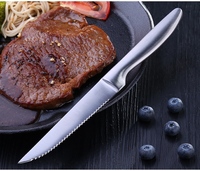 Premium Steakmesser im Western-Restaurant-Stil mit Wellenschliff, klassisches Küchenmesser zum Fleischschneiden, spülmaschinenfest für das Abendessen