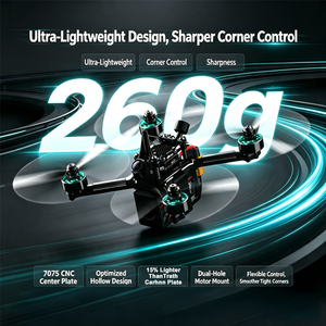High Clarity Hobby <b>RC</b> <b>Drone</b> Quad BNF Complete Build 6S Dynamic Power Digital Camera Training Flight Parts - Product Image 3