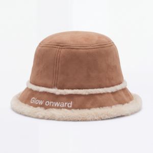 Wholesale Custom Logo Flat Embroidered Faux Suede <b>Bucket</b> <b>Hat</b> Vintage Luxury Sun <b>Hat</b> for Men <b>Women</b> Manufacturer - Product Image 3