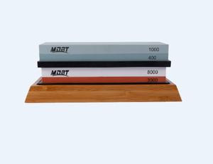 Profesional <span class=keywords><strong>Whetstone</strong></span> 2-lado arena cuchillo afilador 400/<span class=keywords><strong>1000</strong></span> grano 3000/8000 piedra de afilar con bambú base - Product Image 2