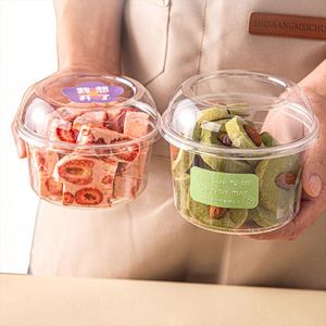 Gobelets en plastique transparent à fond rond avec couvercles en dôme, logo personnalisé, 117 mm, PET, pour yaourt aux fruits, 8 oz, 12 oz, 14 oz, 16 oz, 24 oz, 32 oz - Product Image 6